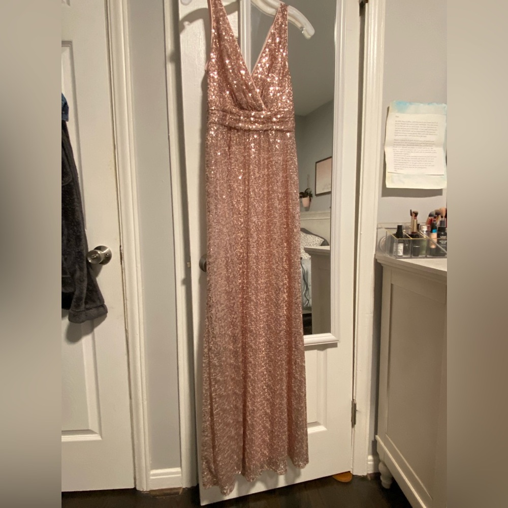 Rose Gold Prom, Homecoming, or Bridesmaid Dress!